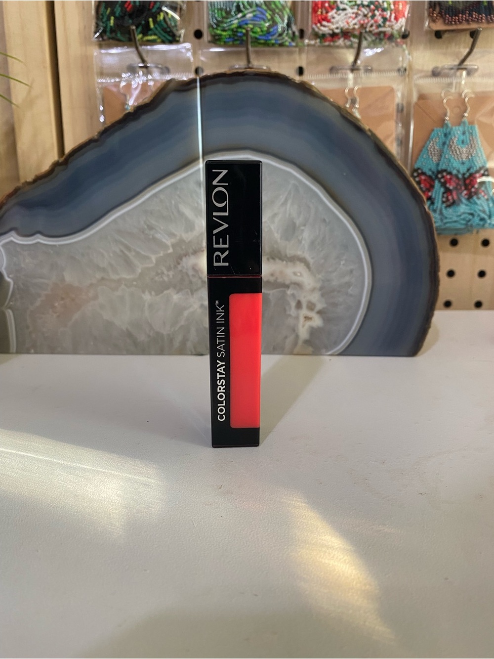 Revlon Satin Liquid Lipstick - Coral Orange Red 015